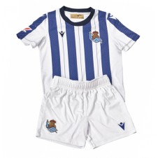 Real Sociedad Hemmaställ Barn 2025-26 Korta ärmar (+ Korta byxor)